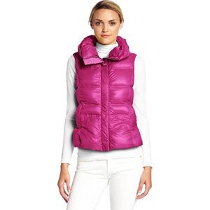 Coatology contrast bomber down puffer vest size 2